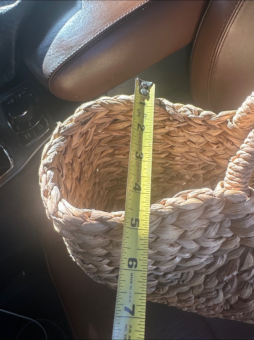 Large Handleheld Straw Tote Bag - Natural - Picture 10 of 12